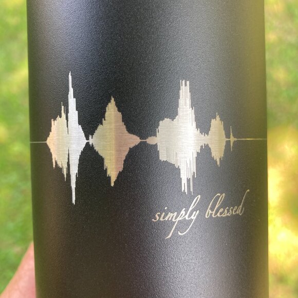 Simply Blessed Soundwave 22oz Water Bottle - Picture 10 of 12